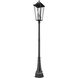 Gannon 5 Light 122.25 inch Black Outdoor Post Mounted Fixture in G9