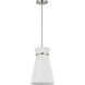 Fynn 1 Light 9.75 inch Brushed Nickel Pendant Ceiling Light in Standard