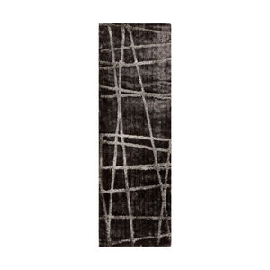 Graph 96 X 30 inch Charcoal/Taupe Rugs, Polyester