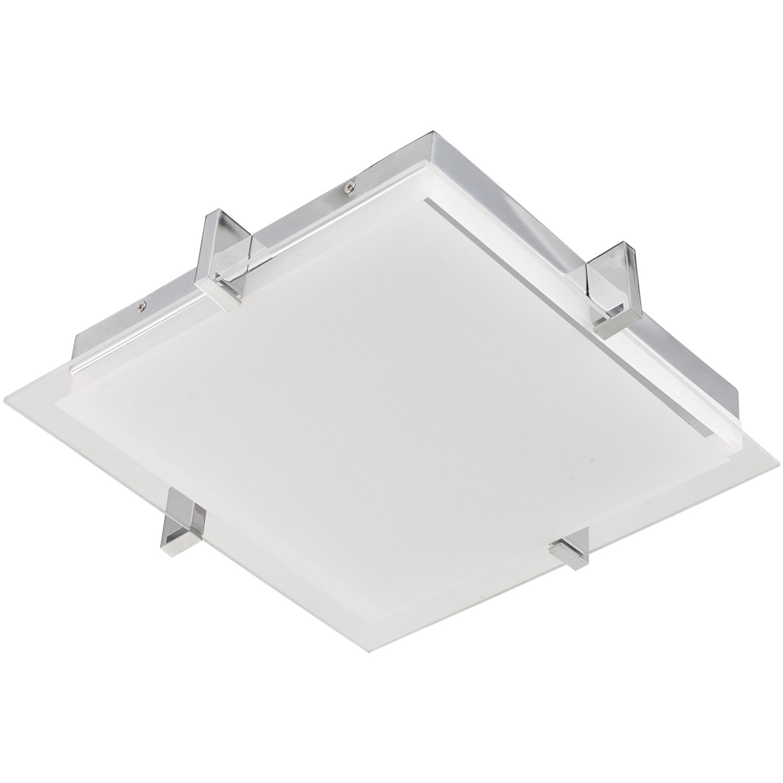 Matrix LED 12.2 inch Chrome Flush Mount Ceiling Light