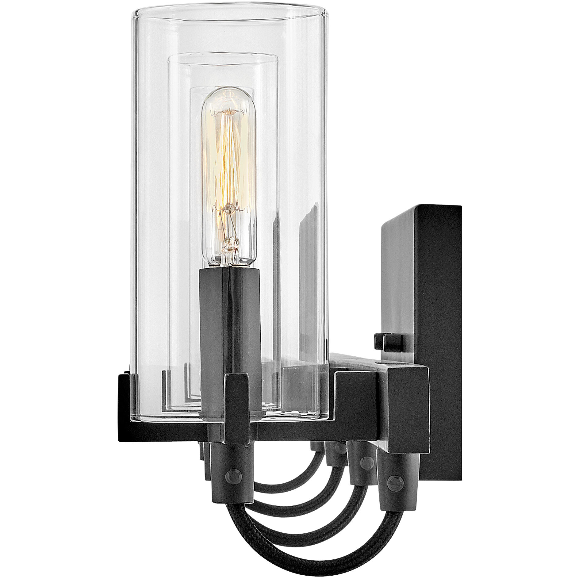 Ryden 30 inch Black Vanity Light Wall Light