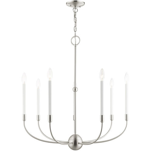Clairmont 7 Light 28 inch Brushed Nickel Chandelier Ceiling Light
