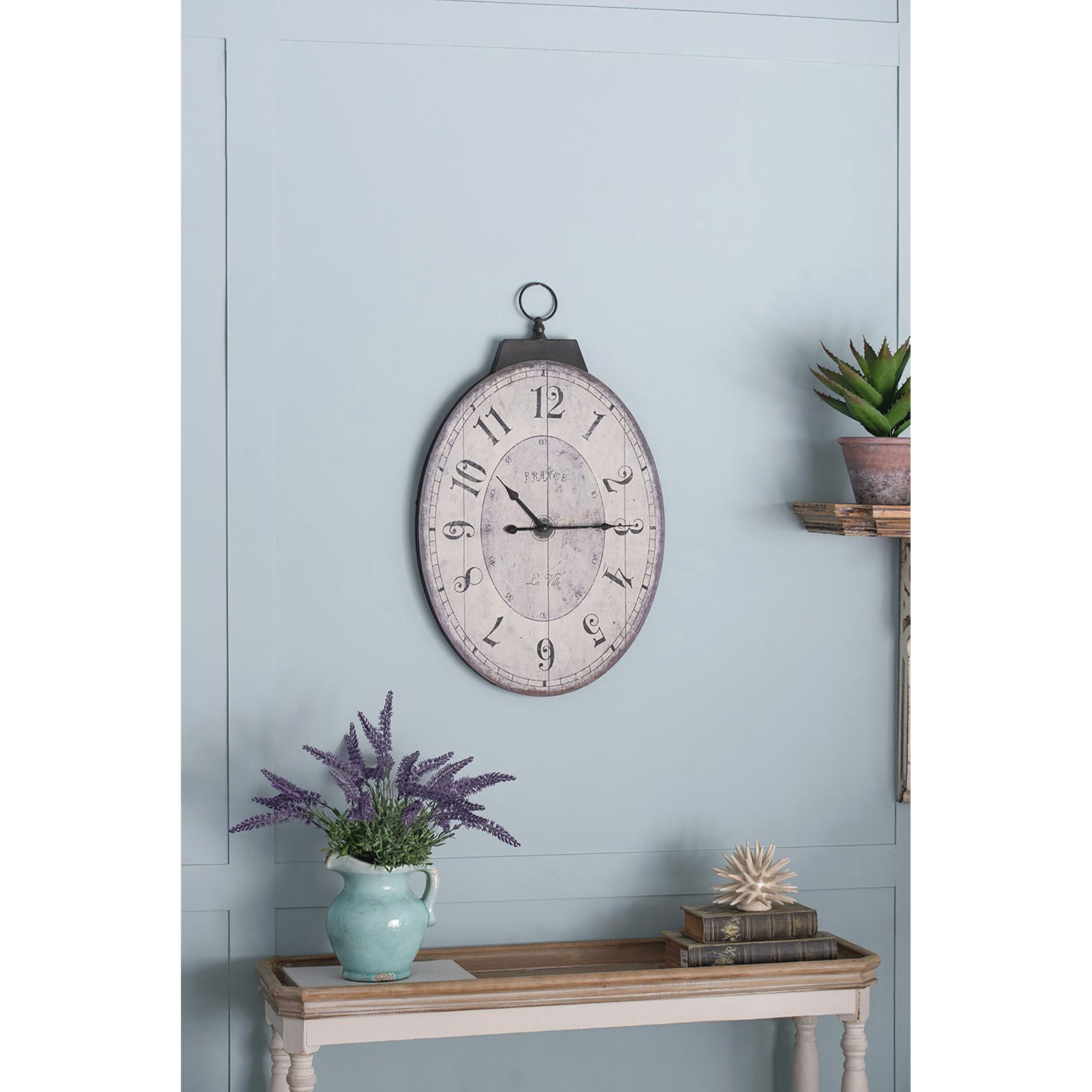 Thaddeus 29 X 17.7 inch Wall Clock