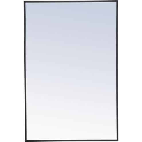 Monet 42 X 28 inch Black Wall Mirror