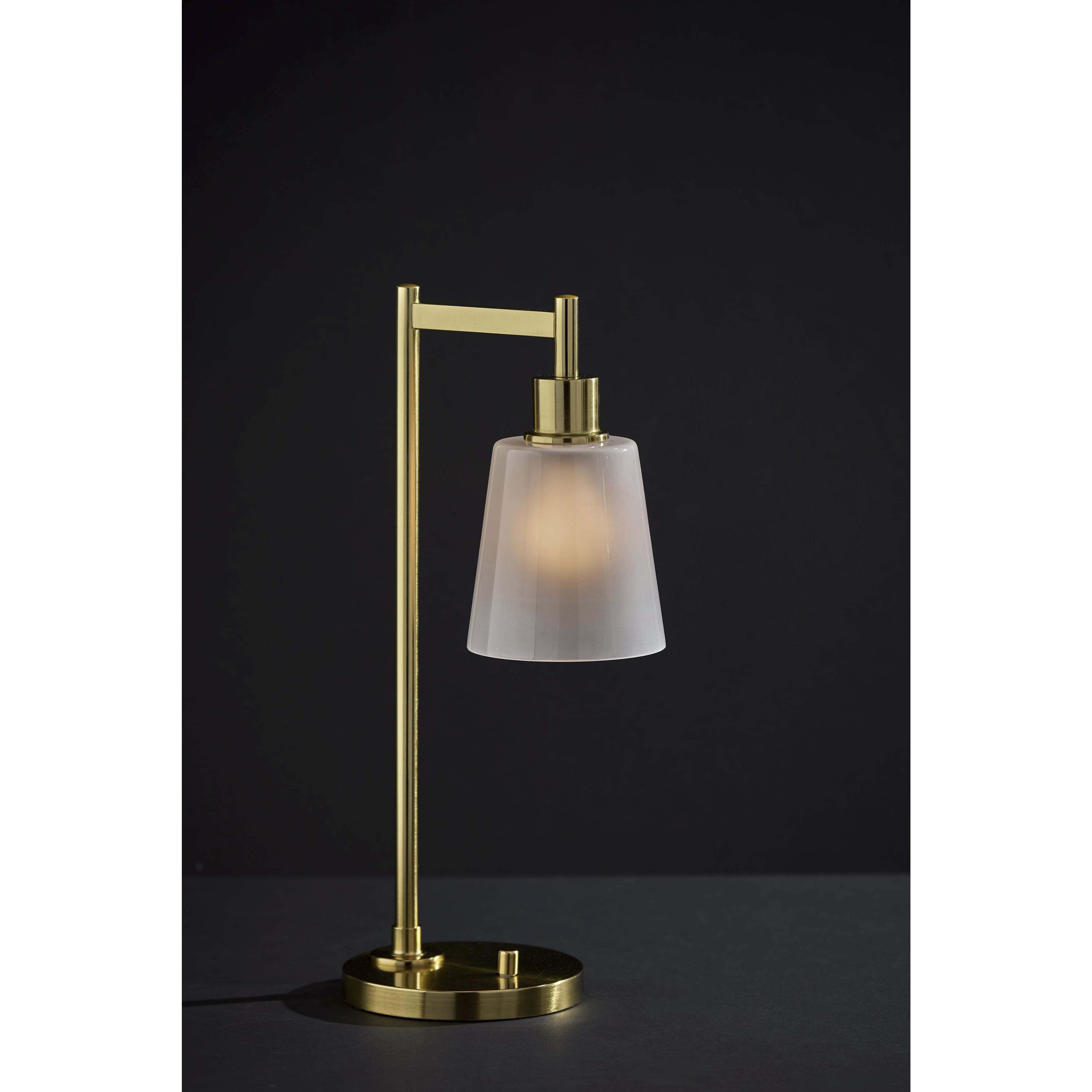 Gio 22 inch 40.00 watt Painted Brass Desk Lamp Portable Light