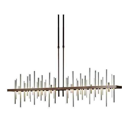 Cityscape LED 51.9 inch Bronze and Sterling Pendant Ceiling Light in Bronze/Sterling, Large