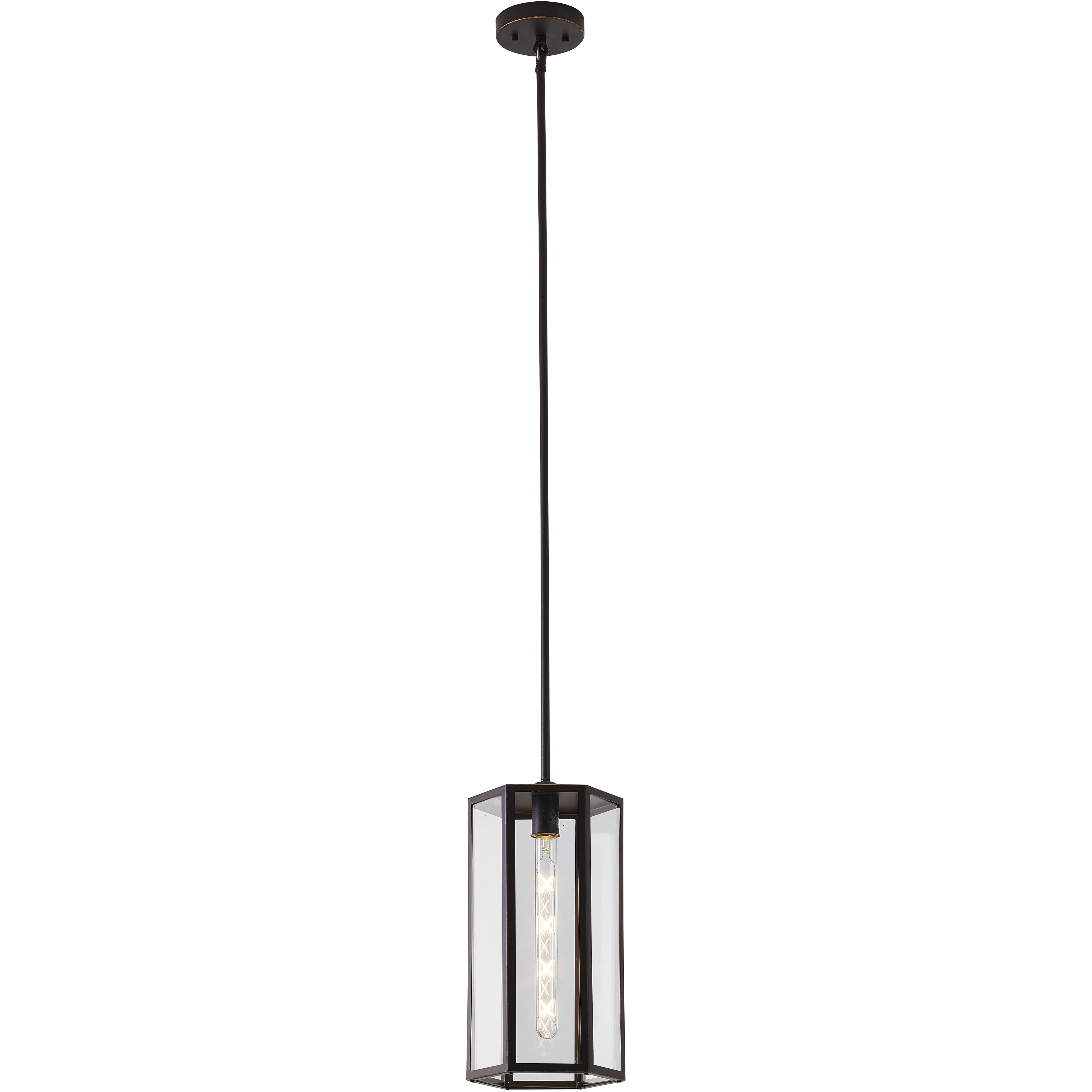 Canada 1 Light 8.5 inch Bronzed Black Outdoor Pendant