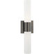 Aero 2 Light 18 inch Black Chrome ADA Bath Vanity Wall Light