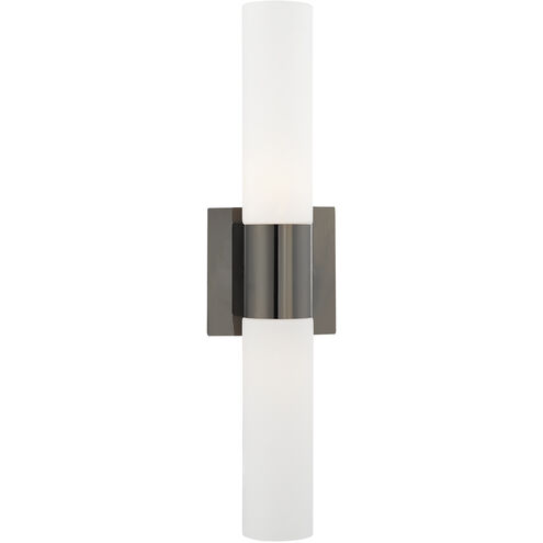 Aero 2 Light 18 inch Black Chrome ADA Bath Vanity Wall Light