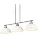 Yep Duncan Island Light Ceiling Light in Pewter, Matte White