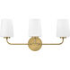 Kline LED 23.75 inch Heritage Brass Bath Light Wall Light