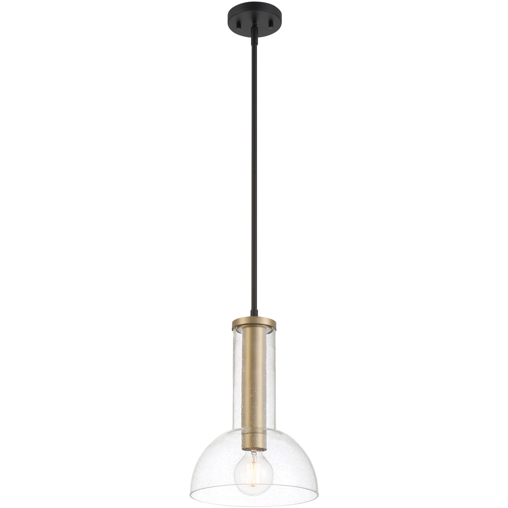 Nova 1 Light 10 inch Matte Black Pendant Ceiling Light