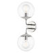 Meadow 2 Light 7 inch Polished Nickel Wall Sconce Wall Light