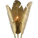 Tropical 83.5 inch 40 watt Vintage Brass and Black Floor Lamp Portable Light, Large