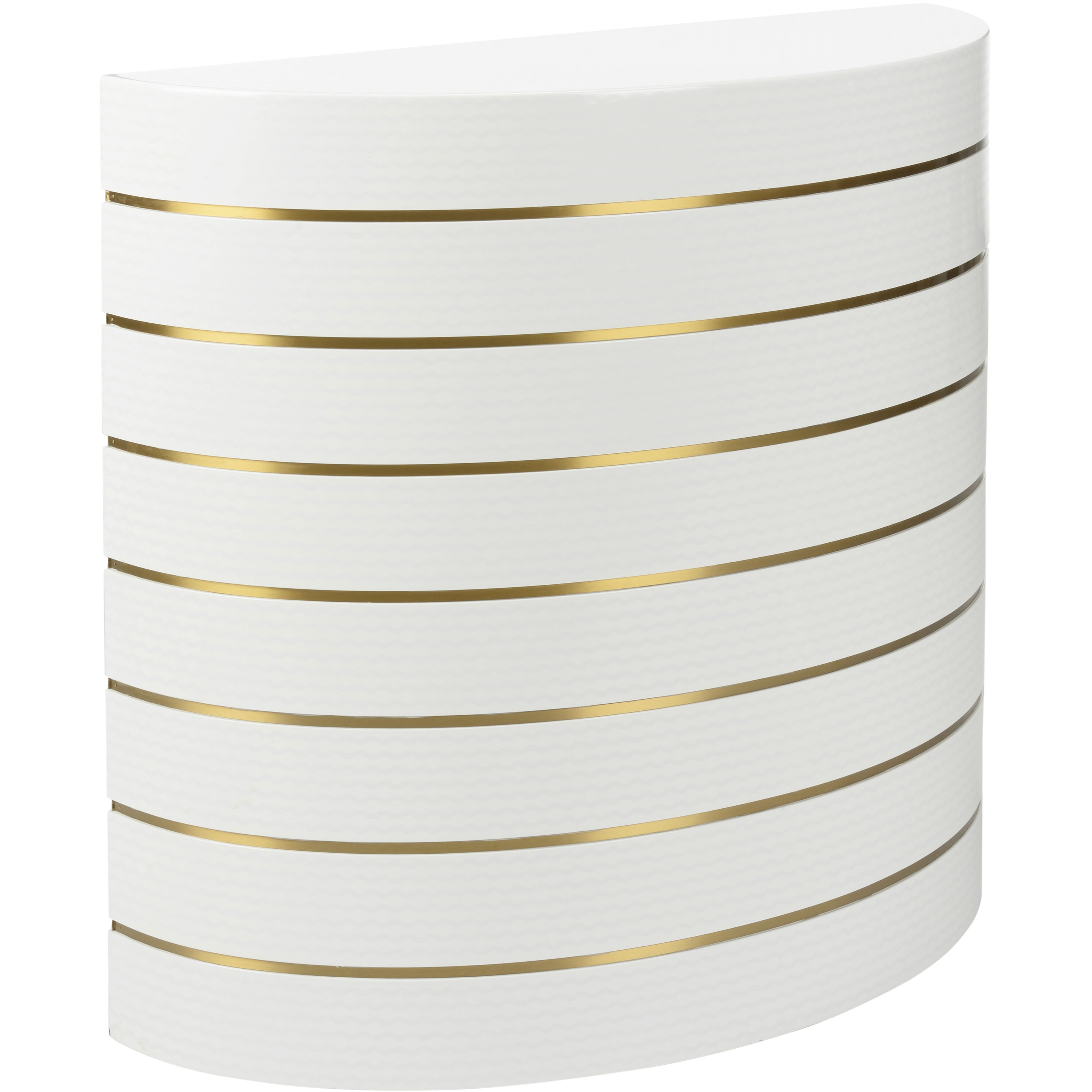 Luna 36 inch White/Cream Console Table