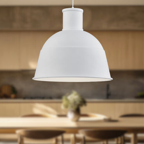Irving 1 Light 21.75 inch White Pendant Ceiling Light