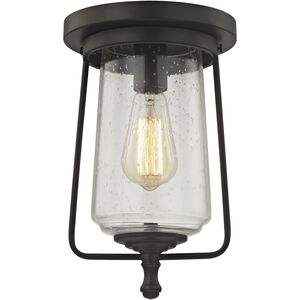Hamel 1 Light 8 inch Oil Rubbed Bronze with Clear Flush Mount Ceiling Light