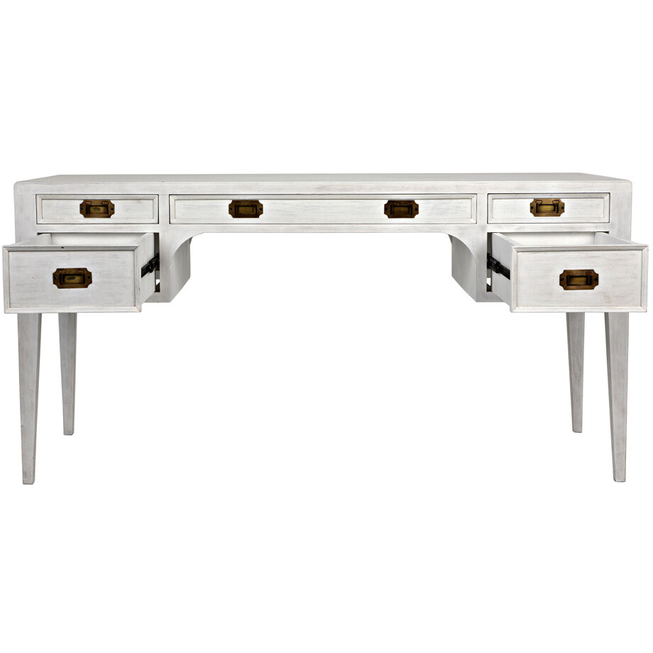 Africa 60 X 26 inch White Wash Desk