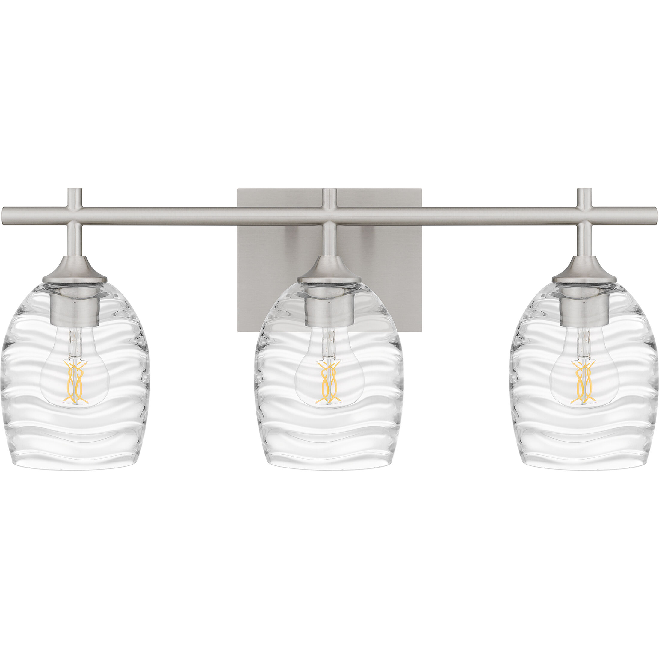 Lucy 3 Light 22 inch Brushed Nickel Bath Light Wall Light, Large