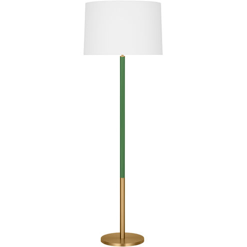 kate spade new york Monroe 61.88 inch 9 watt Burnished Brass with Green Floor Lamp Portable Light