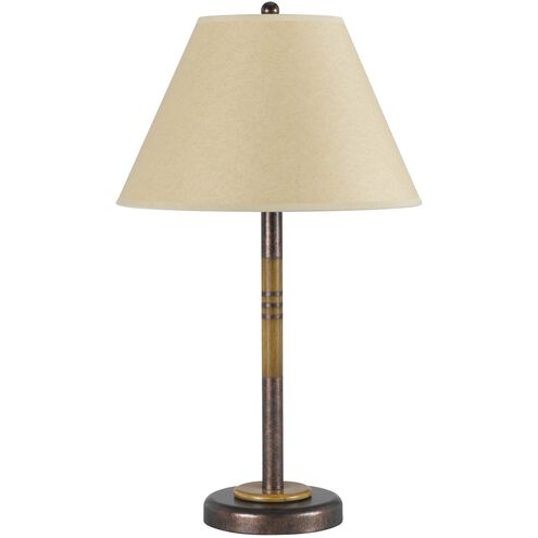 Soho 24 inch 100 watt Rust Table Lamp Portable Light