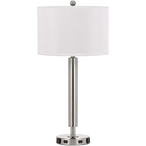 Hotel 30 inch 100 watt Brushed Steel Night Stand Lamp Portable Light