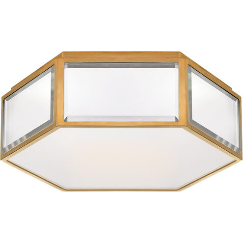 kate spade new york Bradford 2 Light 13 inch Mirror and Soft Brass Flush Mount Ceiling Light, Small