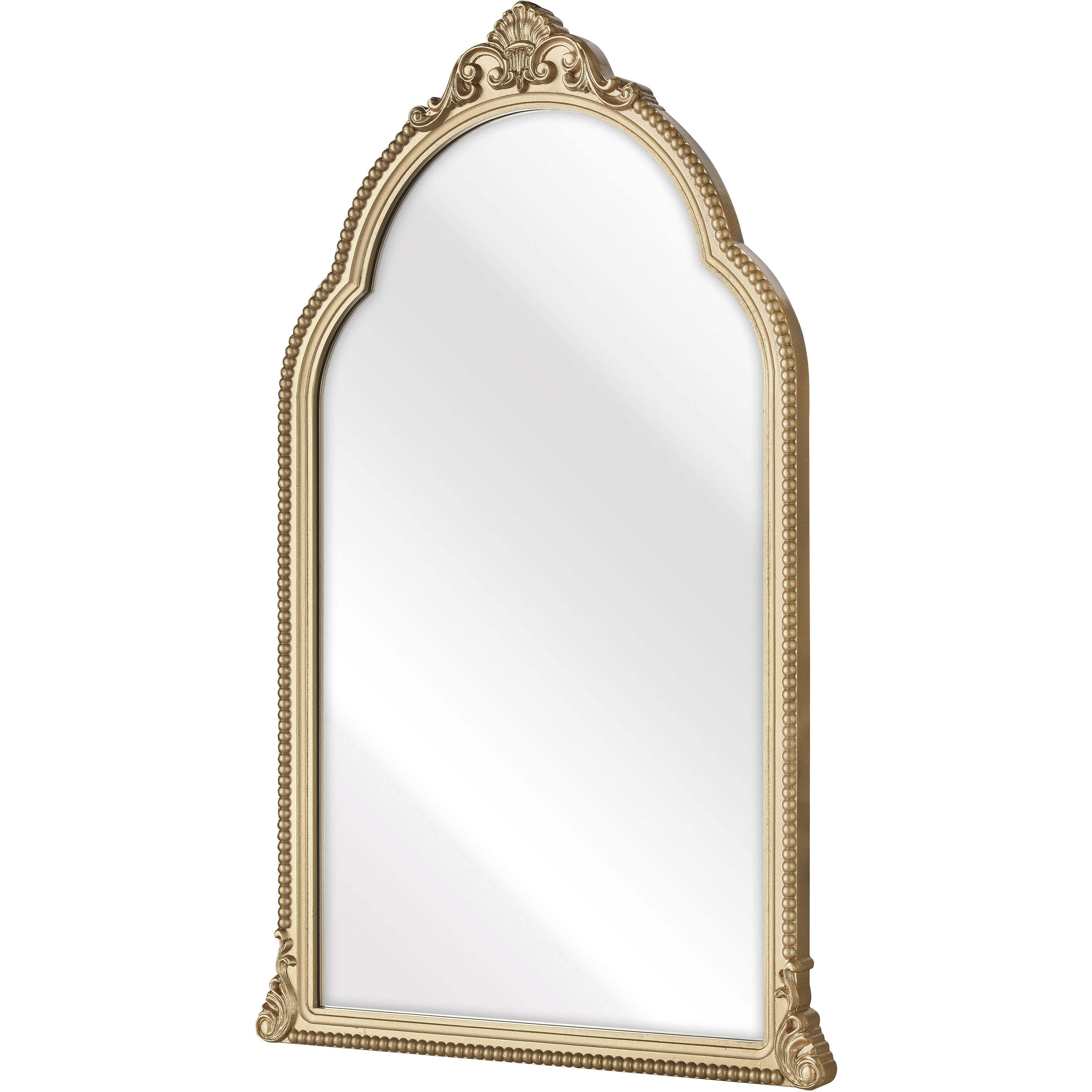 Loni 33.75 X 20.75 inch Gold with Mirror Wall Mirror