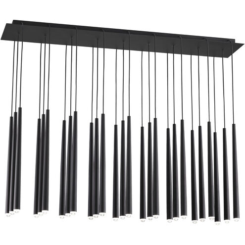 Sean Lavin Pylon LED Nightshade Black Chandelier Ceiling Light, Integrated LED
