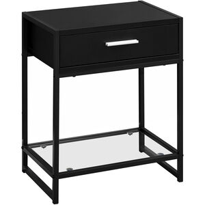 Hoosick 22 X 18 inch Black Accent End Table or Night Stand