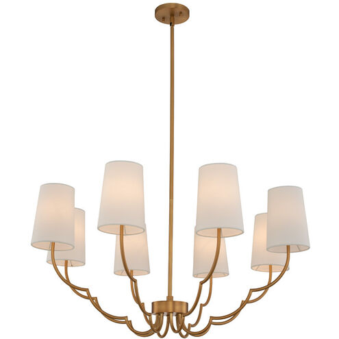 Sophia 8 Light 34 inch New Brass Chandelier Ceiling Light