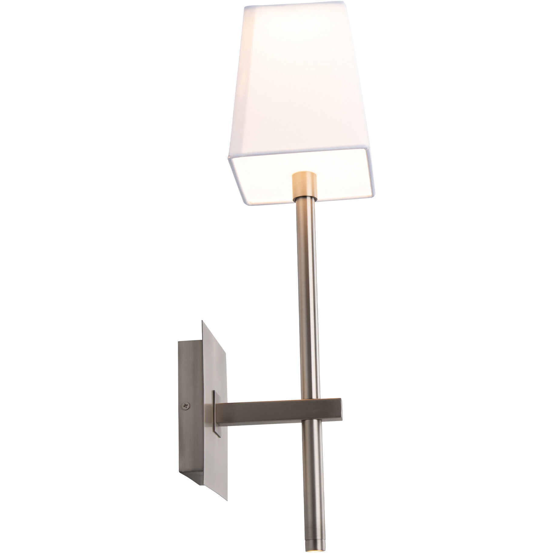 Seville Wall Sconce Wall Light in Brushed Nickel, dweLED