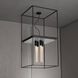 Caged 4 Light 19.69 inch White Marble Semi-Flush Mount Ceiling Light