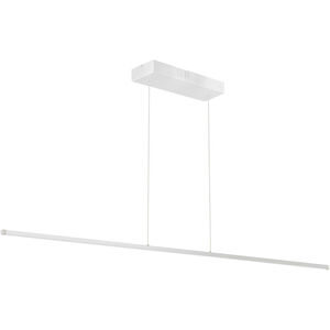 Array LED 72 inch Matte White Horizontal Pendant Ceiling Light