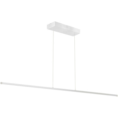 Array LED 72 inch Matte White Horizontal Pendant Ceiling Light