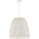 Naomi 3 Light 24 inch Chalk White Pendant Ceiling Light