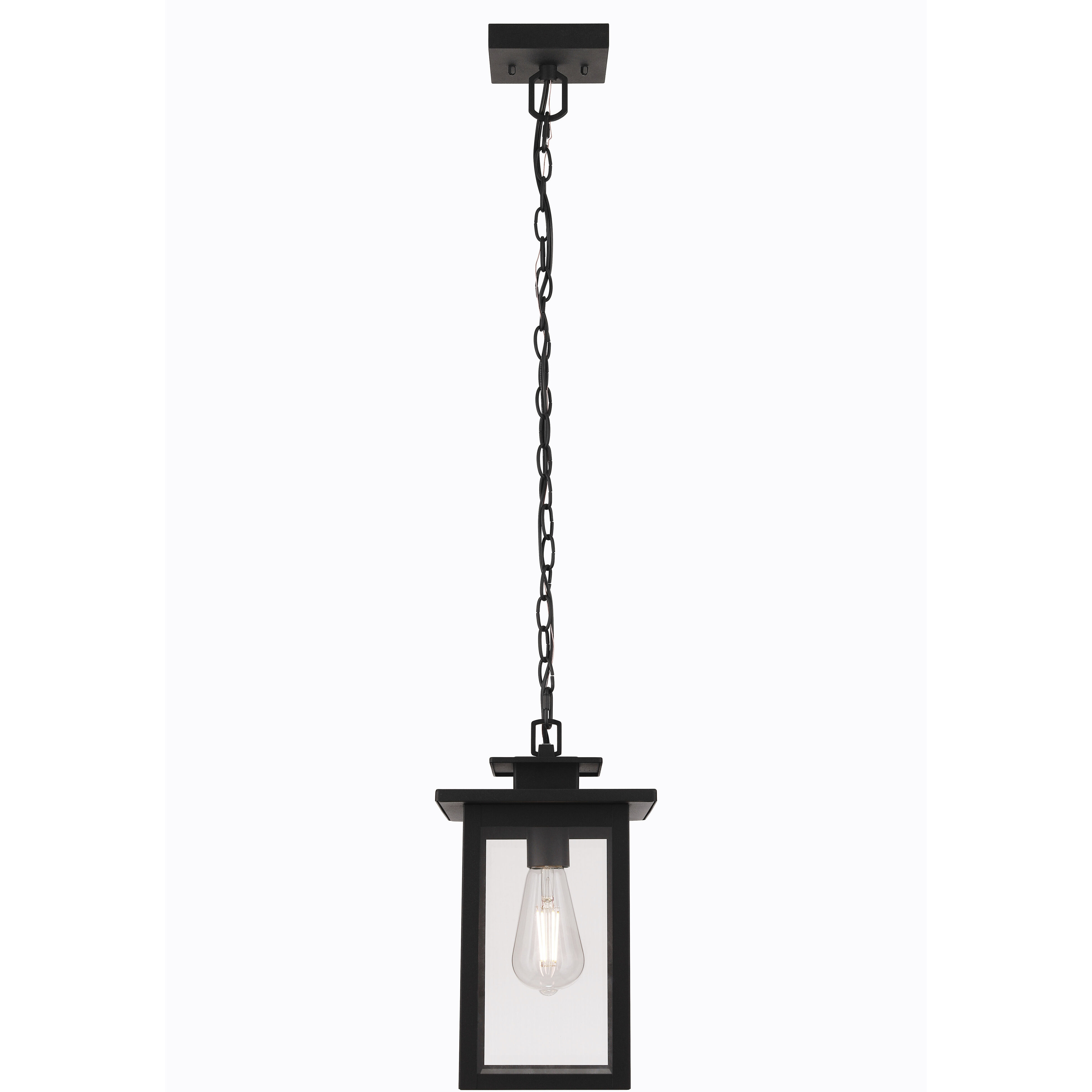 Rock Creek 1 Light 7.5 inch Textured Black Outdoor Pendant