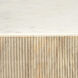 Argan 20 X 18 inch Natural Wood & White Marble Table, Hexagon