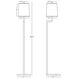Doughnut 48.75 inch 100.00 watt Antique Silver Floor Lamp Portable Light in Smoke Gray