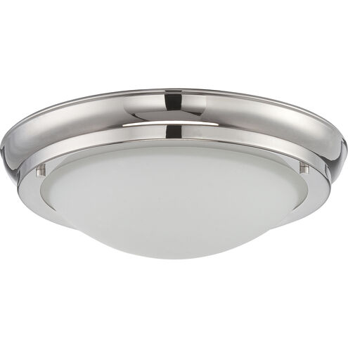 Poke LED 12 inch Polished Nickel Flush Mount Ceiling Light