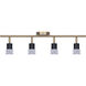 Elsee 4 Light Black/Gold Track Lighting Ceiling Light