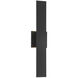 Annette 1 Light 23 inch Black Outdoor Wall Sconce in Satin Black