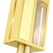 Lafayette 1 Light 17.25 inch Satin Brass Outdoor Post Top Lantern