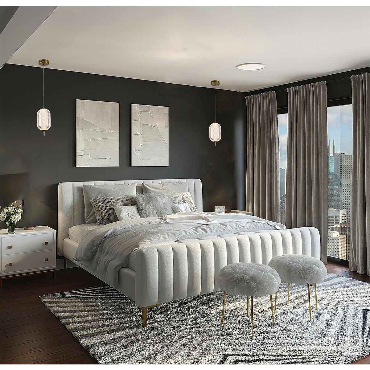 Canada Pendant Ceiling Light in Brass