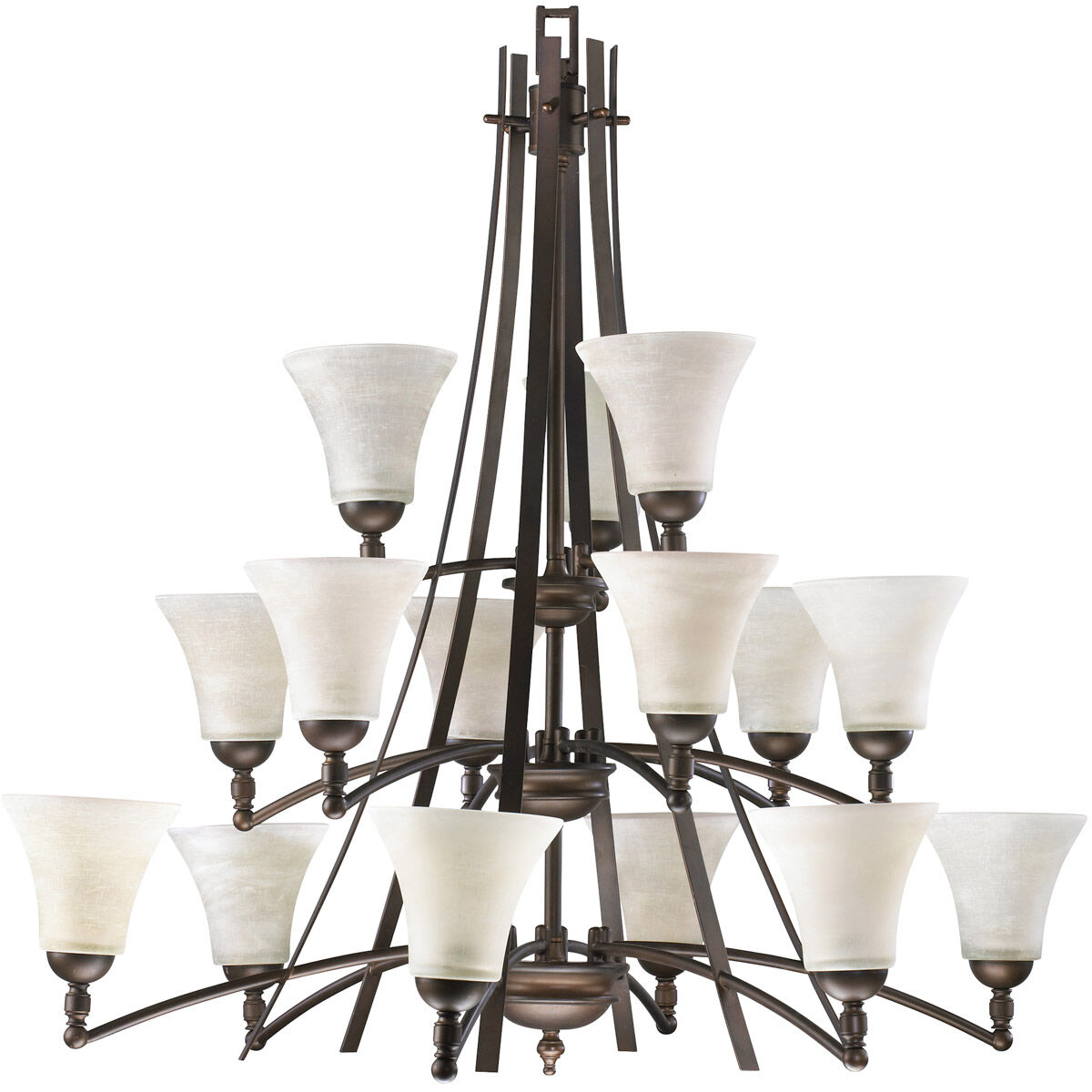 Aspen 15 Light 40.5 inch Oiled Bronze Chandelier Ceiling Light