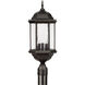 Severinus 3 Light 24 inch Old Bronze Outdoor Post Lantern