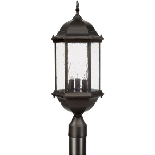Severinus 3 Light 24 inch Old Bronze Outdoor Post Lantern