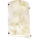Alabaster Rocks LED 8 inch Polished Chrome Wall Sconce Wall Light in 1000 Lm LED, Finials