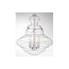 Industrial 3 Light 15 inch Chrome Pendant Ceiling Light