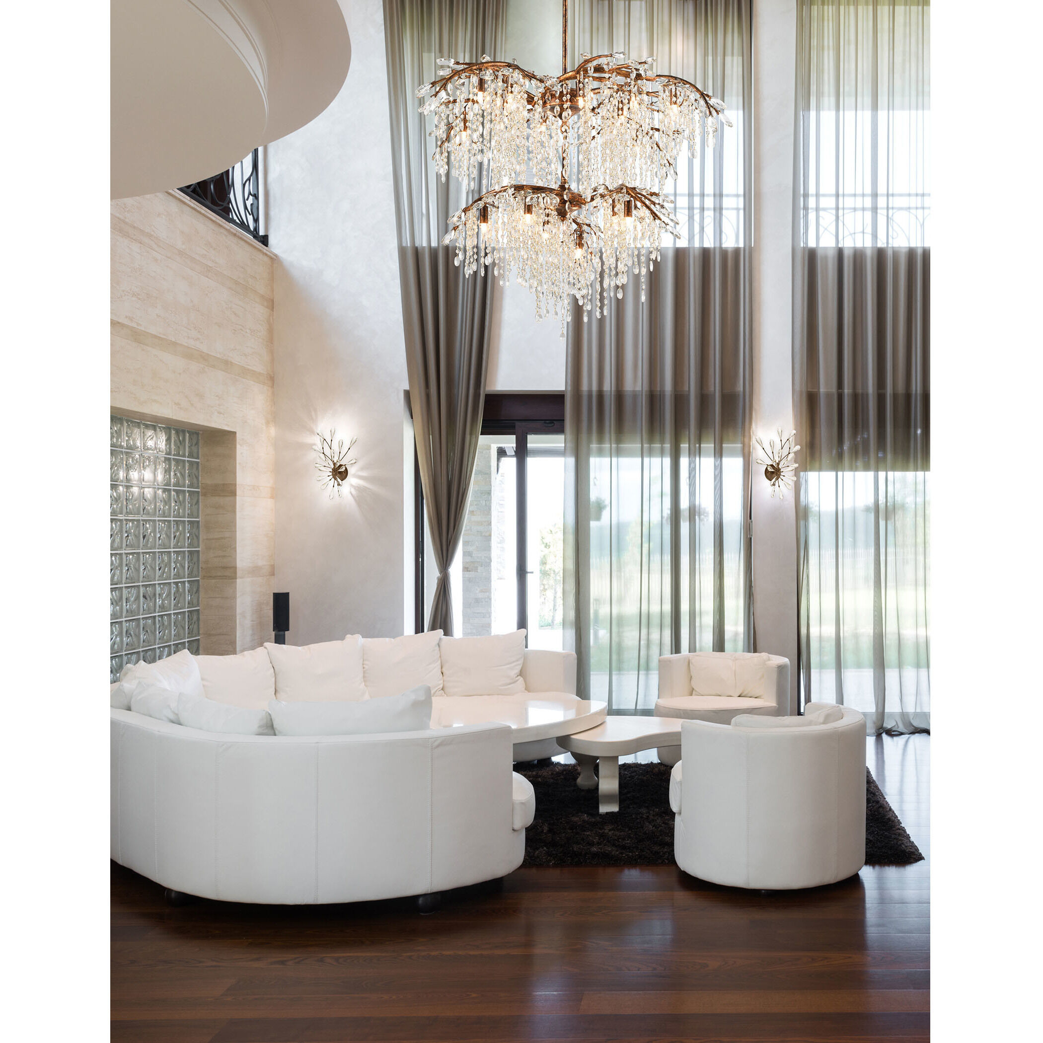 Elia 18 Light 41 inch Spanish Bronze Chandelier Ceiling Light